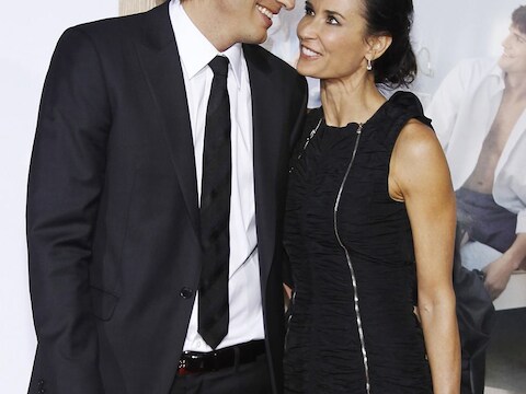 Het voormalige koppel Asthon Kutcher en Demi Moore.