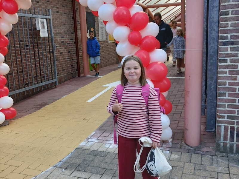 Valentina uit Wichelen is klaar voor de start van het tweede leerjaar