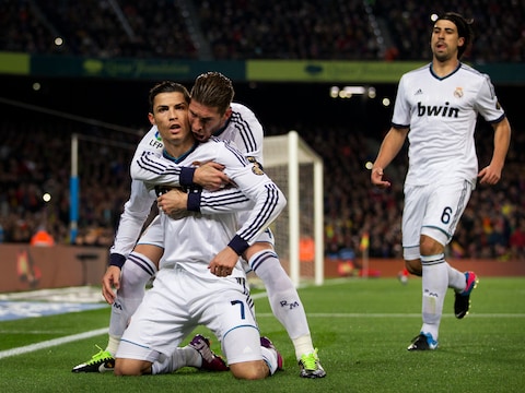 Real ging in de terugmatch van de halve finales winnen in Camp Nou.