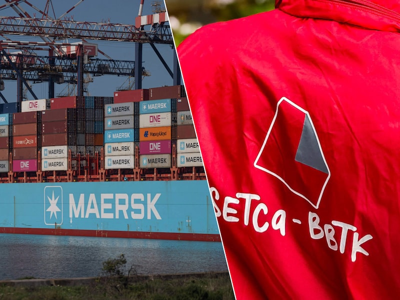In het Antwerpse Willebroek zijn een vijftigtal arbeiders aan het staken. Ze eisen dezelfde bonus al de bedienden bij Maersk.