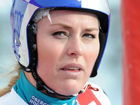 Lindsey Vonn staat voor haar wederoptreden.