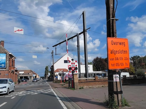 Spooroverweg Klei vrijdagavond afgesloten voor werken aan spoorlijn