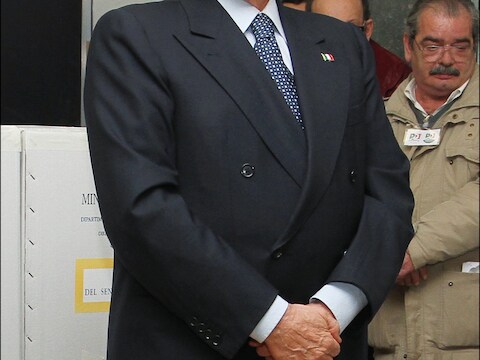 Ex-premier Silvio Berlusconi.