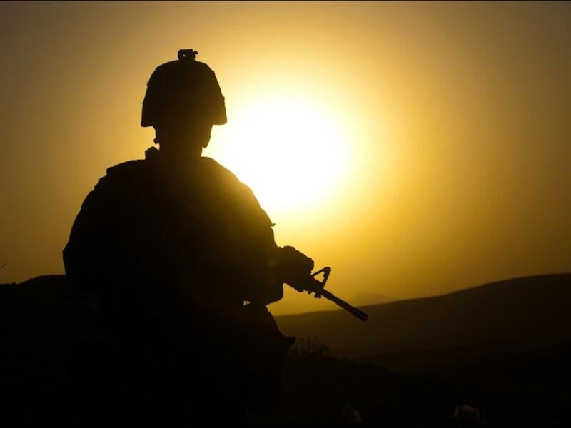 Een soldaat in de Afghaanse provincie Helmand.