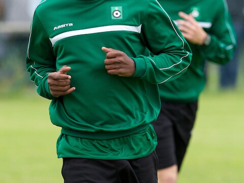 Gael Etock maakte op training een goede indruk.