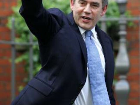 De Britse premier Gordon Brown.