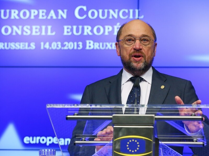 Voorzitter van het Europees parlement Martin Schultz.