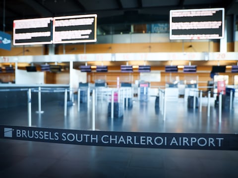 De luchthaven van Charleroi/