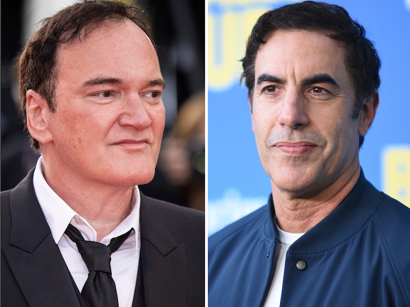 Quentin Tarantino en Sacha Baron Cohen (rechts).