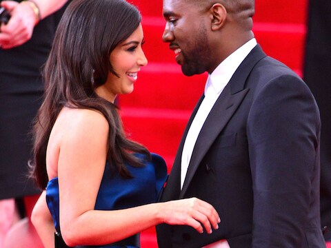 Kim Kardashian en Kanye West