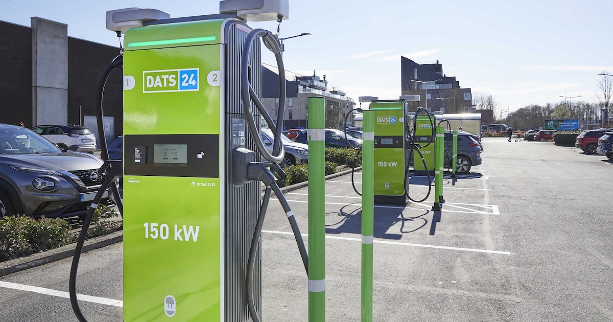 DATS 24 opende 10 laadpunten op de parking van de Colruyt in Middelkerke