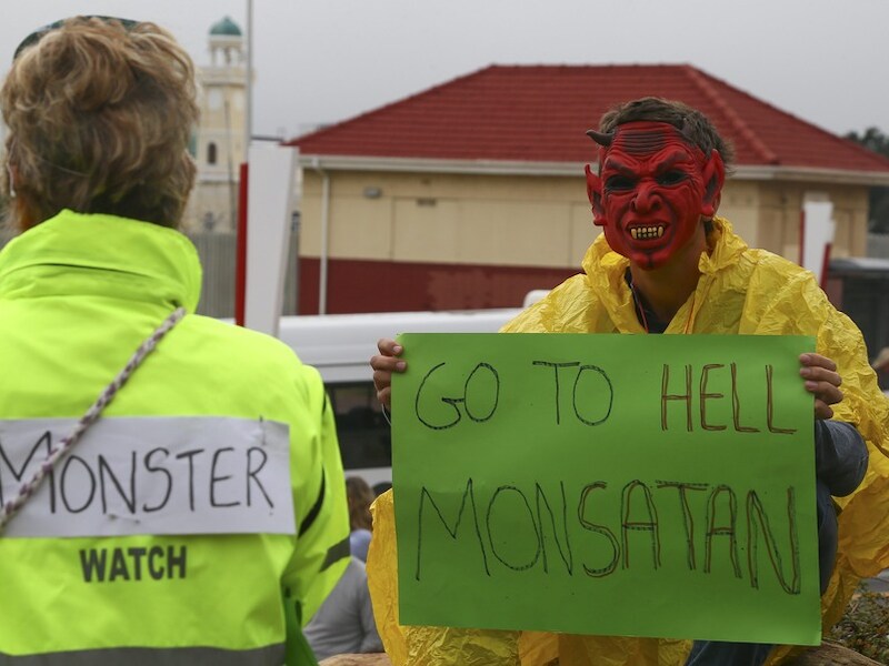Protestactie in het Zuid-Afrikaanse Kaapstad.