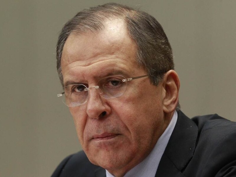 Russisch buitenlandminister Sergei Lavrov.