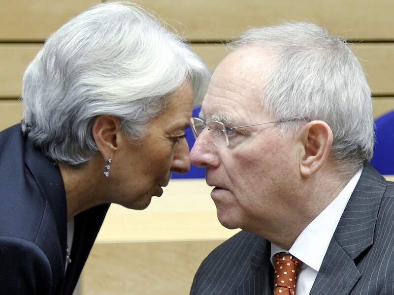 Christine Lagarde en Wolfgang Schaüble.