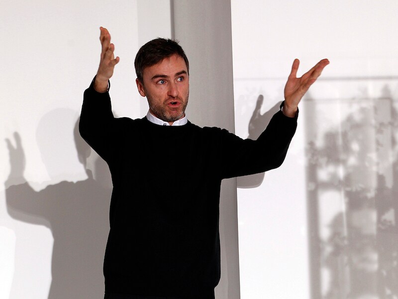 De Belgische ontwerper Raf Simons.