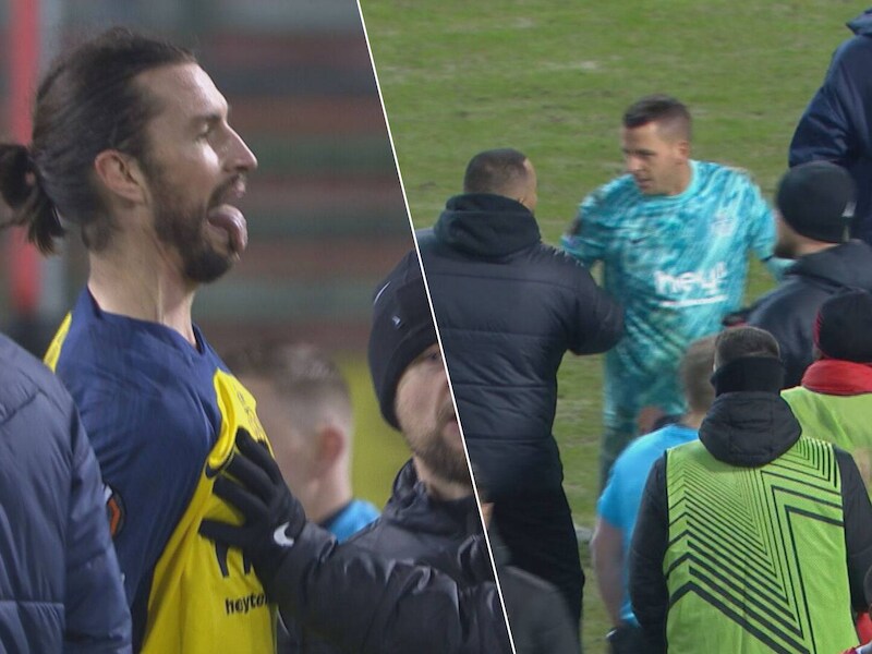 “Er gebeurden dingen die je niet wil zien”: Union-Braga ontspoort even na affluiten, Burgess krijgt tweede geel voor... tong uitsteken