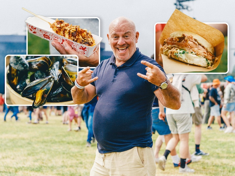 “40 minuten wachten, maar het is wel lekker”: Piet Huysentruyt fileert het eten op Rock Werchter