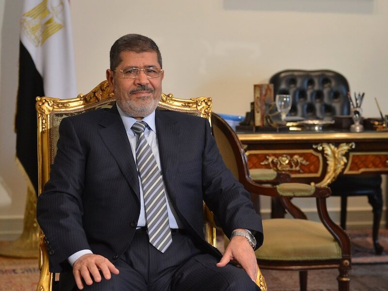 De omstreden Egyptische president Mursi.