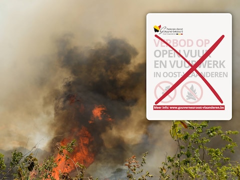 Bosbrand EPA/VANNESSA JIMENEZ, Inzet: Provinciaal verbod op open vuur in Oost-Vlaanderen opgeheven