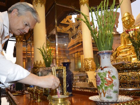 Didier Reynders in Myanmar.