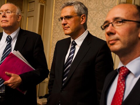 Charles Picqué, Kris Peeters en Rudy Demotte.