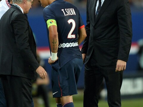 Aanvoerder Thiago Silva druipt af tegen Monaco.