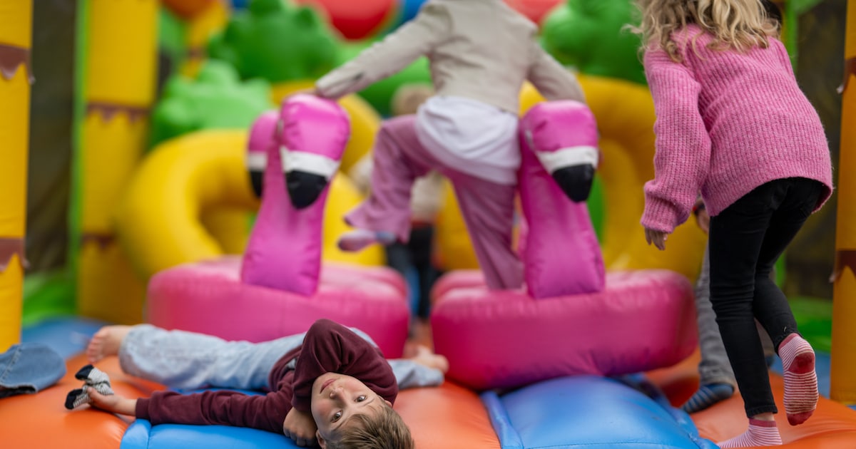 Kinderen kunnen op 22 april volop springen en klimmen op Borsbeekse Buitenspeeldag