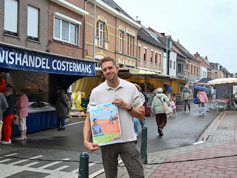 Schepen Wim Soons kondigt de feestmarkt in Berlaar aan 