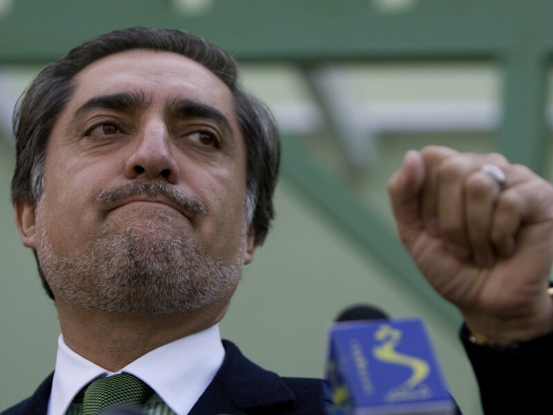 Abdullah Abdullah, uitdager van regerend Afghaans president Hamid Karzaï.