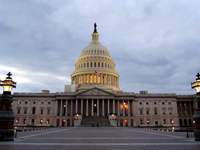 Het Congresgebouw in de Amerikaanse hoofdstad Washington D.C.