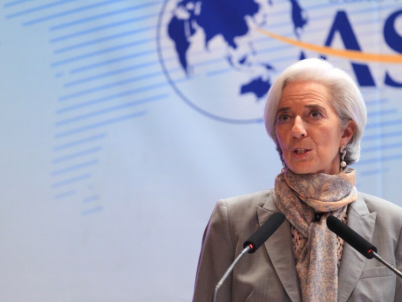 Algemeen directrice van het IMF Christine Lagarde
