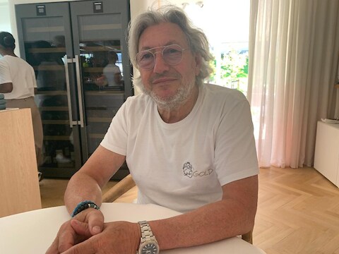 Stéphane Buyens in restaurant Subtiel in De Panne.