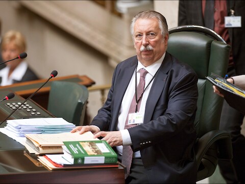 Kamervoorzitter André Flahaut.