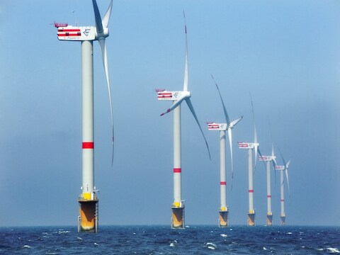Windmolens voor de Belgische kust