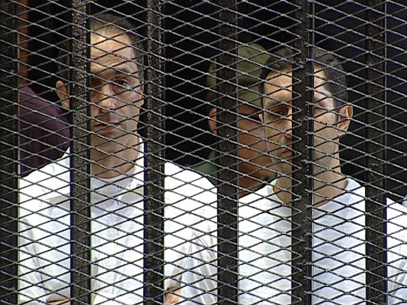 Gamal Moebarak (L) en Alaa Moebarak (R) .