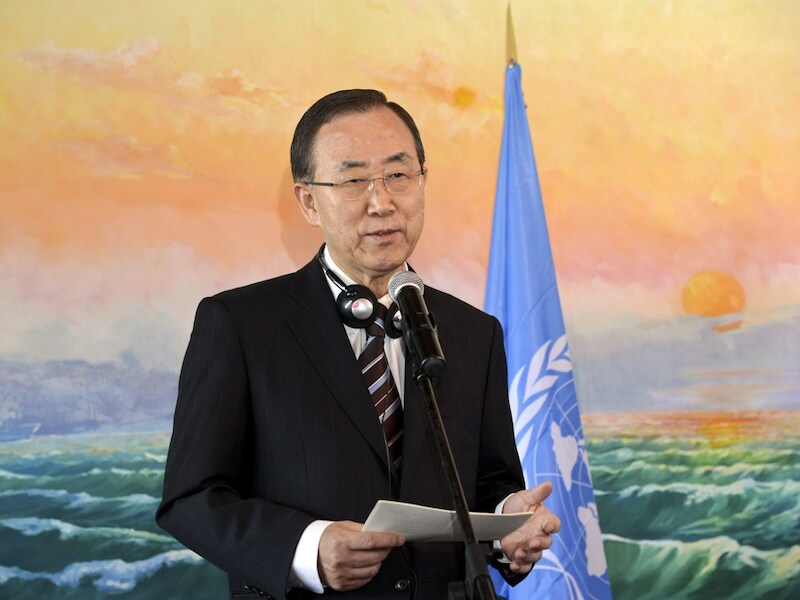 VN-secretaris-generaal Ban Ki-moon.