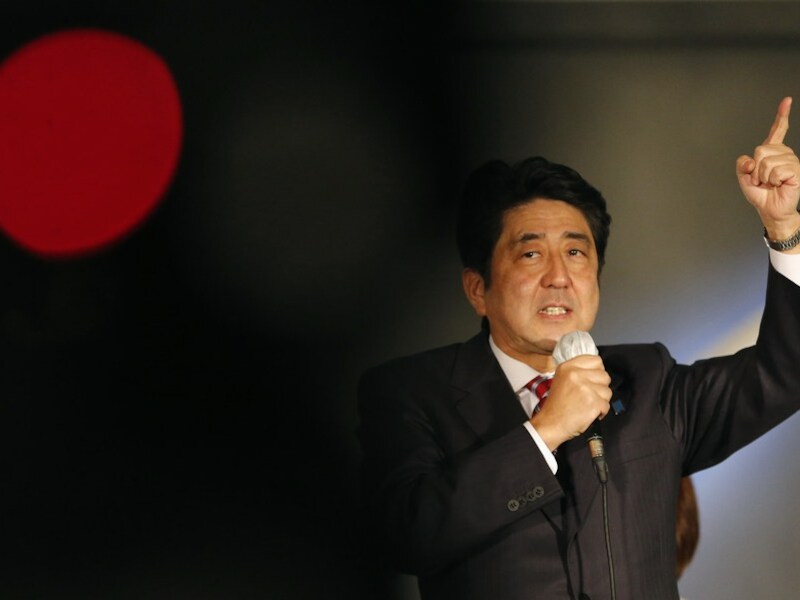 Shinzo Abe, oppositieleider, tevens ex-premier.