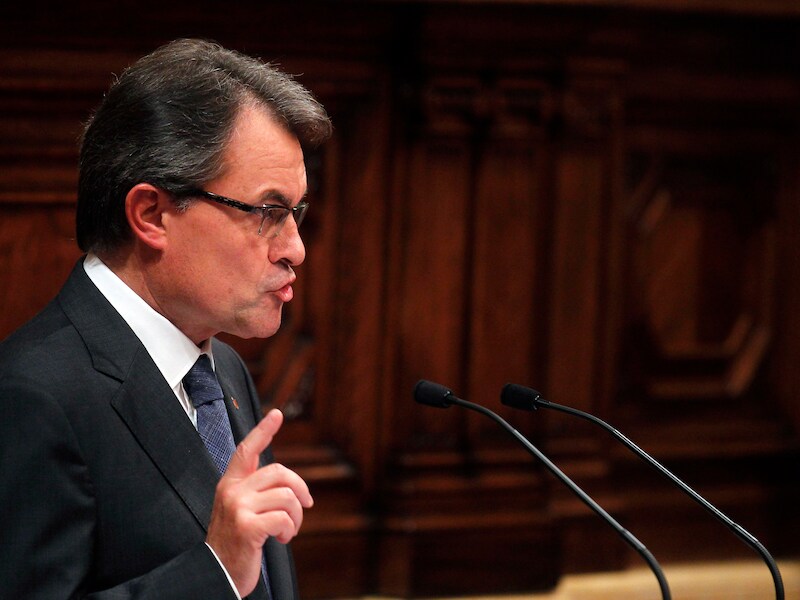 Artur Mas, de Catalaanse regeringsleider.