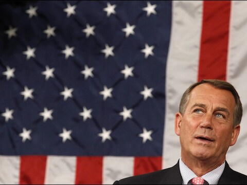 De Republikeinse leider John Boehner staakt zijn verzet tegen het plan. Een goedkeuring van het akkoord door het Congres lijkt nu dichtbij.