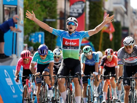 Leuven - Belgium - cycling - cyclisme - radsport - wielrennen - De Lie Arnaud (BEL / Team Lotto) pictured during 20th Renewi Tour 2025 stage 5 from  Leuven  to  Leuven (198.5km) 24/08/2025 - Photo: Dion Kerckhoffs/Cor Vos  2025  Photo News  ! only BELGIUM !