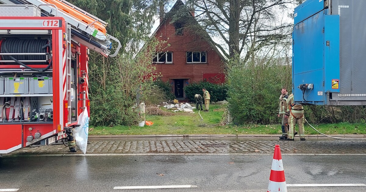 Voormalig massage- en relaxatiesalon Club Madame in brand, oorzaak ...