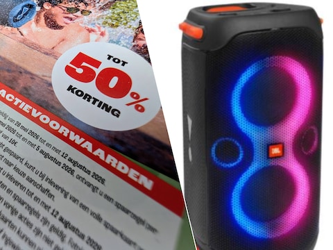 De actie loopt tot augustus. / De JBL Partybox.