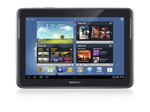 Een Galaxy Note van Samsung die draait onder Google's Android-software.