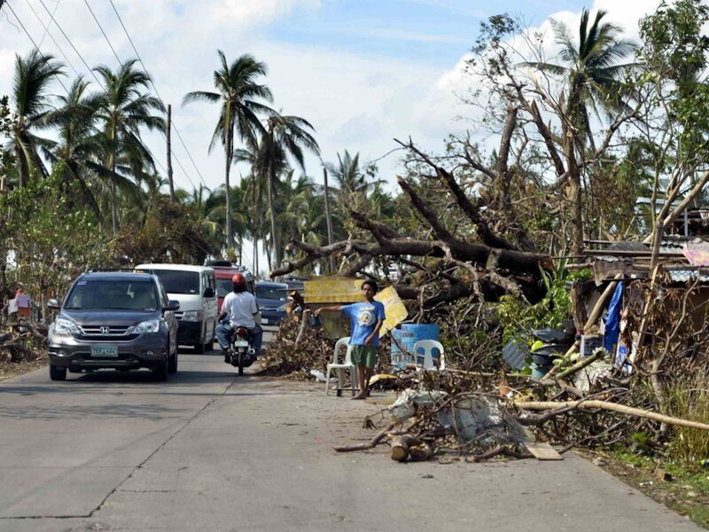 Ravage in het Noorden van Cebu.
