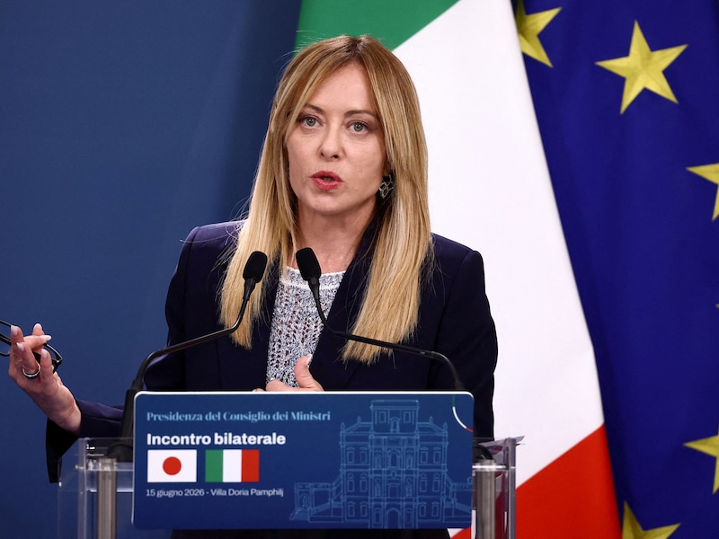 De Italiaanse premier Giorgia Meloni.