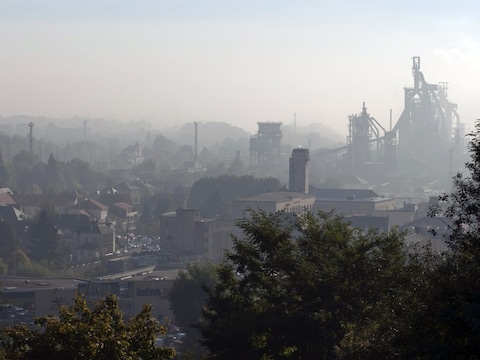 Het terrein van ArcelorMittal in Florange.