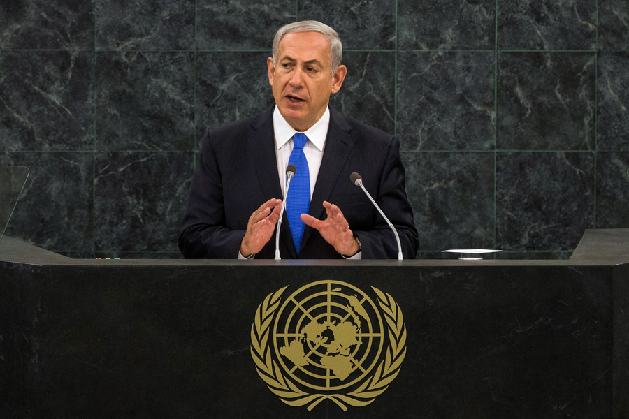 De Israëlische premier Netanyahu.