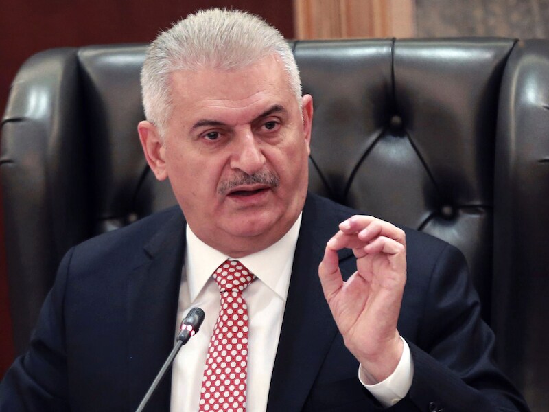 De Turkse premier Binali Yildirim