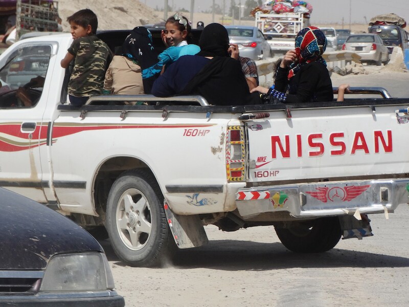 Beeld van 18 mei: inwoners ontvluchten Ramadi