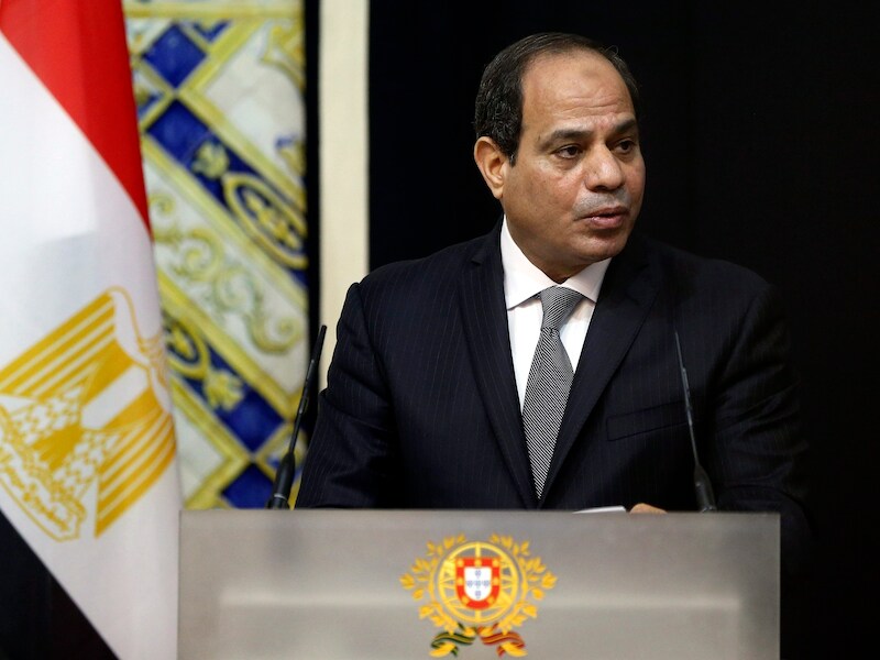 De Egyptische president Abdel Fattah al-Sisi.